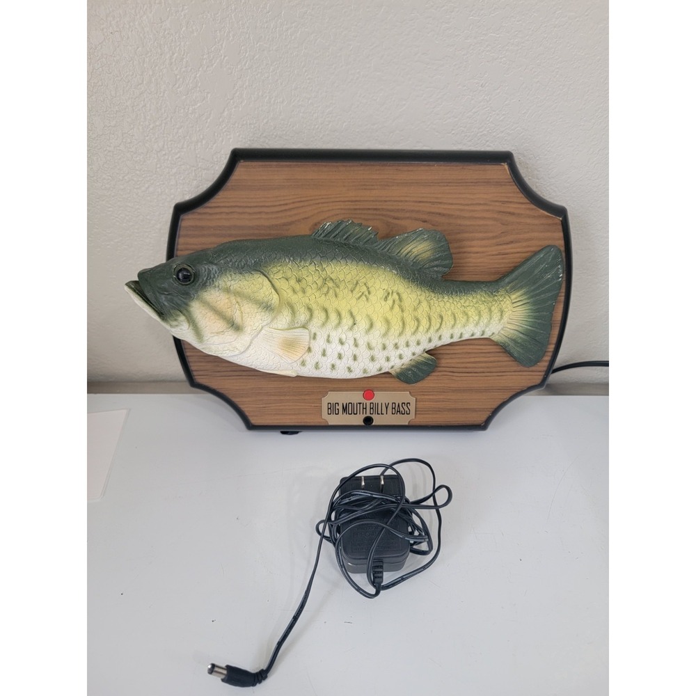 Vintage 1999 Gemmy Big Mouth Billy Bass Singing Fish Wall Plaque Working